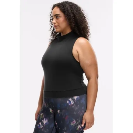 Peloton Women's Cadent Mock Neck Tank, Black image {5}