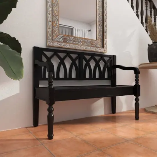 Farmhouse Wood Sitting Bench - Olivia & May image {20}