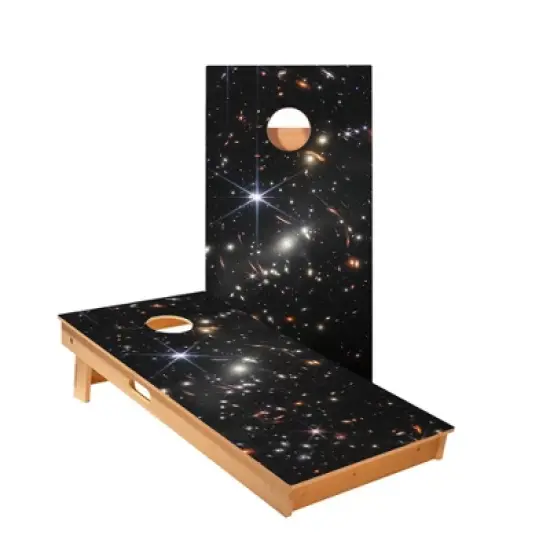Skips Garage Deep Field Cornhole Boards - ACA Star Series image {1}
