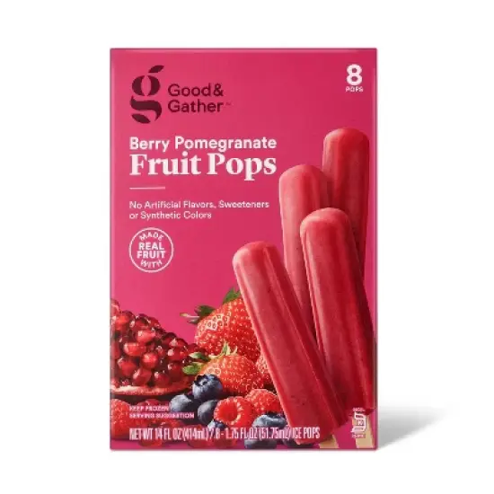 Frozen Berry Pomegranate Fruit Pops - 8pk/14 fl oz - Good & Gather&trade; image {3}
