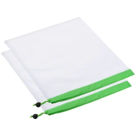 Unique Bargains Washable Reusable Mesh Storage Bags with Drawstring for Fruit Vegetable image {3}