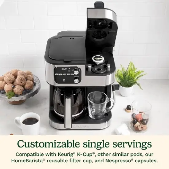 Cuisinart Coffee Center 12 Cup 4-in-1 Combination Espresso and Coffeemaker Stainless Steel image {4}