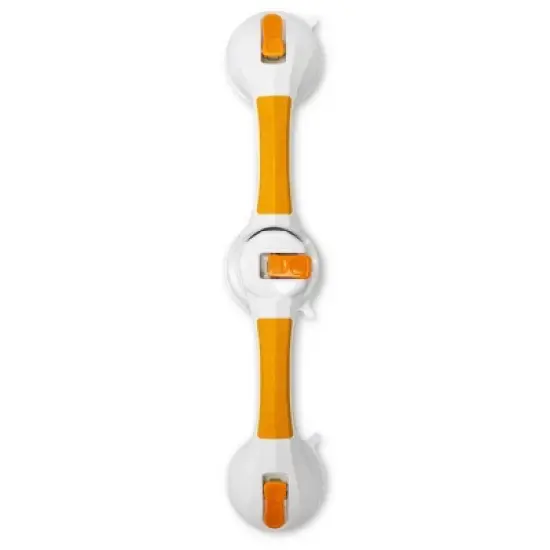 McKesson White Plastic Wall Mounted Rotating Suction-Cup Grab Bar 9.75" L 146-RTL13084, 3 Ct image {3}