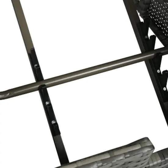 Erin PE Rattan Patio Daybed with Curtains, Metal Frame Outdoor Furniture with Adjustable Seat, Tanning Near Me - Maison Boucle image {7}