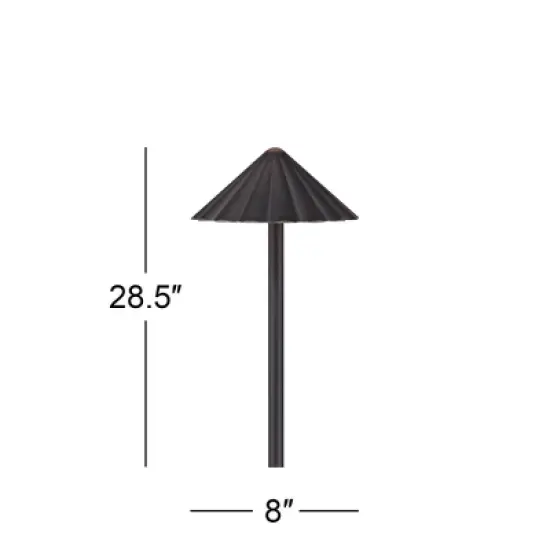 John Timberland Davenport Bronze Scalloped 3 Watt LED Landscape Path Light image {5}