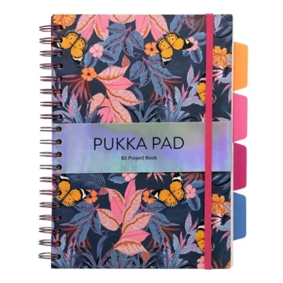 Pukka Pads B5 Bloom Project Book - Assorted - Pack 3 image {1}