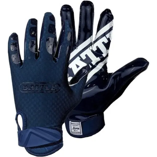 Battle Sports Triple Threat Adult Football Receiver Gloves image {1}