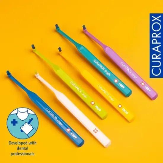 Curaprox CS 1009, Single Tuft Toothbrush for Precision Cleaning around Braces and Implants image {4}