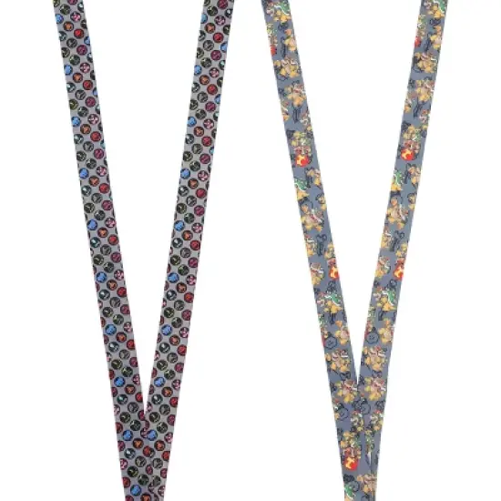 Super Mario Brothers Bowser Lanyard With Metal Charm And ID Sleeve image {2}