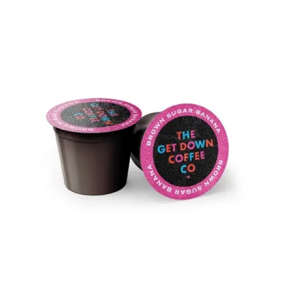 The Get Down Coffee Co. Premium Brown Sugar Banana Flavored Espresso Roast Coffee Pods - 20ct image {2}