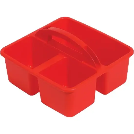 Deflect-O Polypropylene Kids' Storage Caddy 5.34" x 9.37" x 9.32" Red (39505RED) image {1}