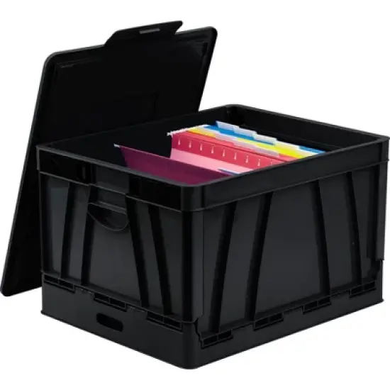Storex Collapsible Crate, Black image {3}