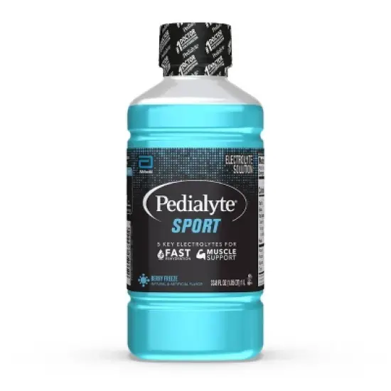 Pedialyte Sport Electrolyte Solution Hydration Drink - Berry Freeze - 33.8 fl oz image {7}