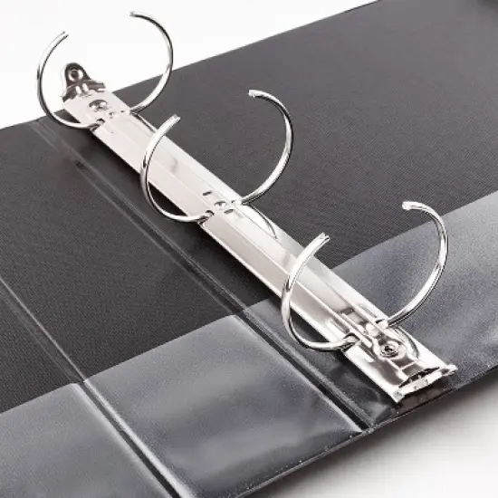 Avery Economy 3 Ring Binder, 3" Round Rings, 1 Black Binder (03602) image {7}