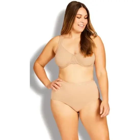 Women's Plus Size  Basic Cotton Full Brief 3 Pack - beige | AVENUE image {6}