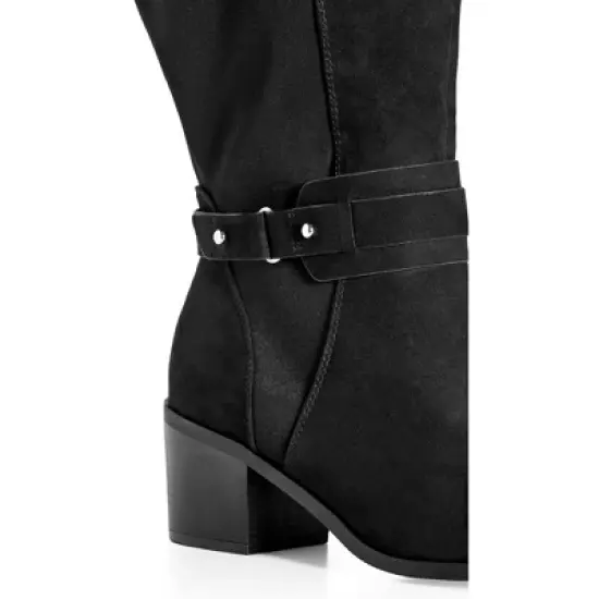 Women's Wide Fit Helen Tall Boot - Black | AVENUE image {6}
