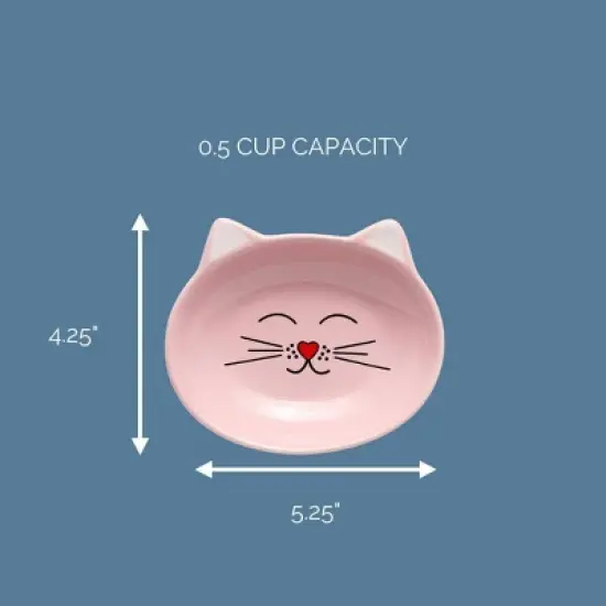 Park Life Designs 1c Oscar Dishes Cat Bowl - Pink image {4}