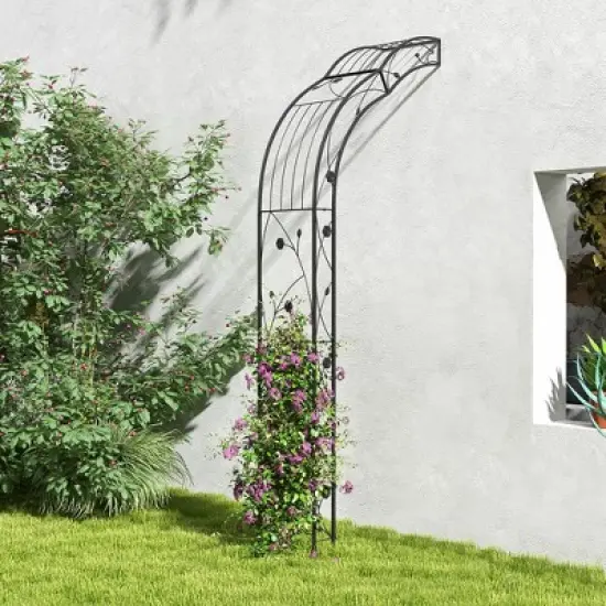 Tangkula 99" Tall Garden Arch Arbor Trellis w/6 Combination Ways & 2 Installation Methods image {3}