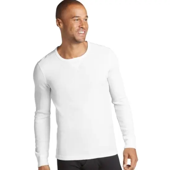 Jockey Men's Tall Man Long Sleeve Waffle Crew image {3}