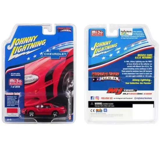 2002 Chevrolet Camaro ZL1 427 Red "Muscle Cars USA" Limited Edition to 2,016 pieces 1/64 Diecast Car by Johnny Lightning image {2}