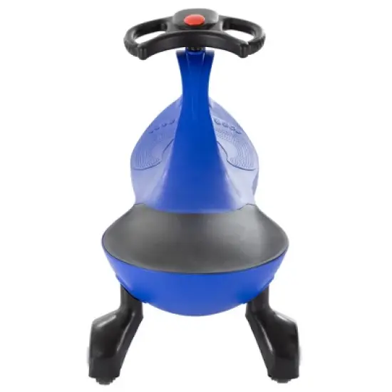 Toy Time Zig Zag Wiggle Car Ride-On - Blue and Black image {1}