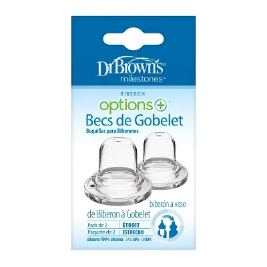 Dr. Brown's Milestones Options+ Narrow Baby Bottle Sippy Spouts - 2pk image {11}