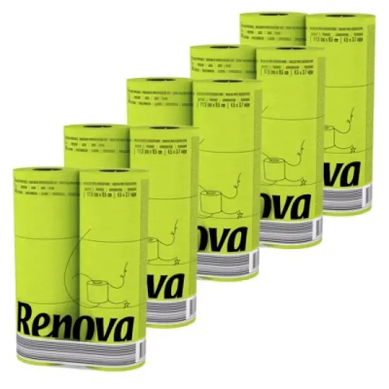 Roll-Lux Premium Soft 3-Ply 140-Sheet Lime Green Toilet Paper Rolls image {10}