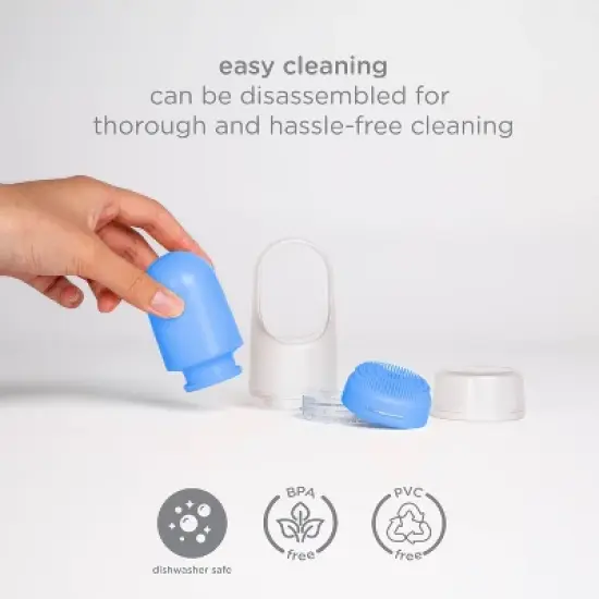 Ubbi Sunsqueeze Sunscreen Applicator, Refillable Silicone Roll On for Babies and Toddlers - Blue image {4}