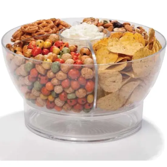 FridgeMate 6-Piece Acrylic Chilled Serving Bowl Set in Clear image {2}