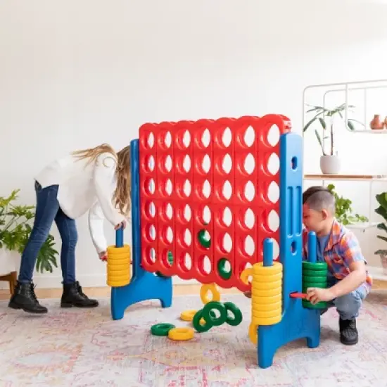 ECR4Kids Jumbo Four-To-Score Giant Game-Indoor/Outdoor 4-In-A-Row Connect image {6}