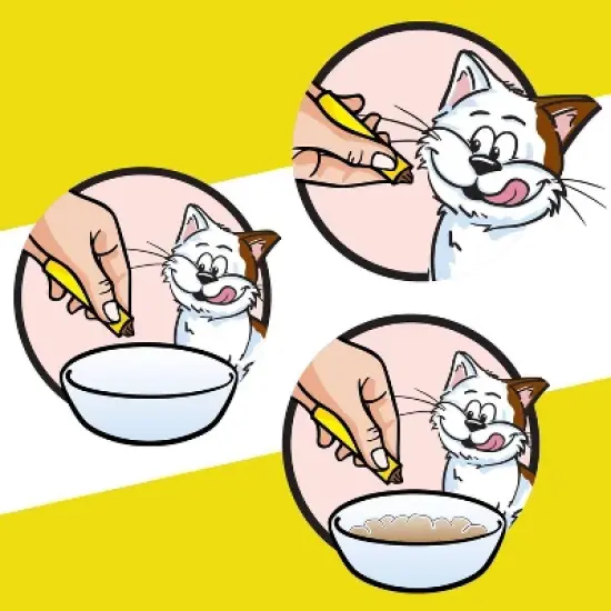 Temptations Creamy Puree with Salmon Lickable Squeezable Adult Cat Treats image {4}