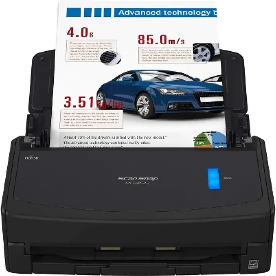 Fujitsu ScanSnap iX1400 Simple One-Touch Button Document Scanner for Mac or PC, Black, PA03820-B235 image {3}