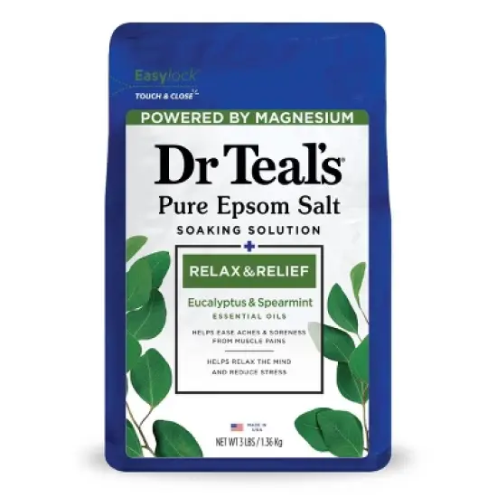 Dr Teal's Epsom Salt Magnesium Soak - Relax & Relief with Eucalyptus & Spearmint image {7}