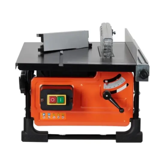 Portable Table Saw 8-inch for Jobsite - 6.7-Amp Copper Motor, 3576RPM, 24T Blade, Compact with Sliding Miter Gauge for DIY Woodworking image {8}
