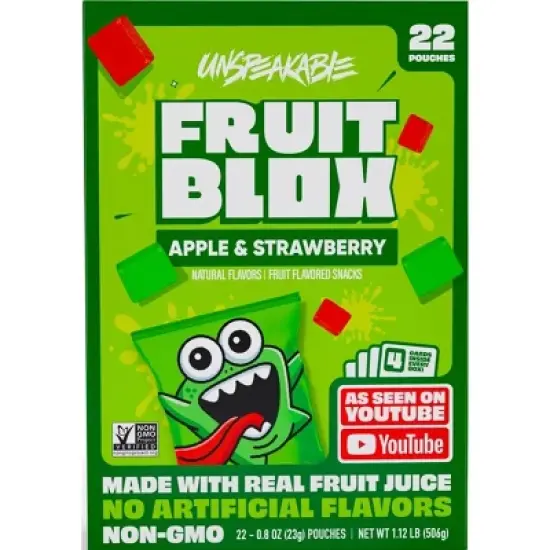 FruitBlox Unspeakable Apple & Strawberry Fruit Snacks - 17.6oz/22ct image {1}