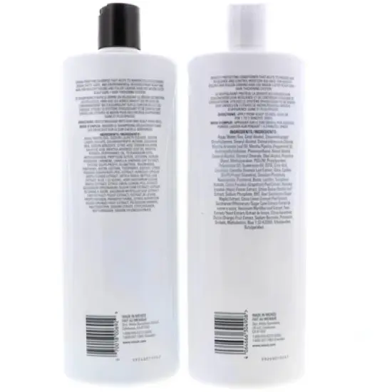 Nioxin System 1 Cleanser & Scalp Therapy Conditioner 33.8 oz Set image {2}