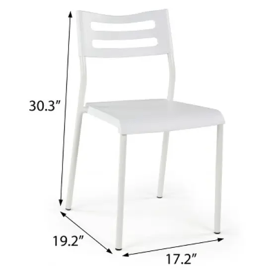 Plastic Desk Chair with Metal Frame - Humble Crew image {4}