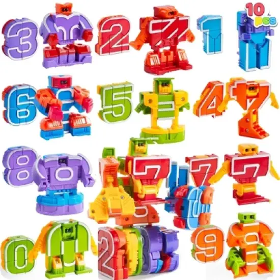 10/26Pcs Alphabet Robots Toy or Number Robot Toys Toddlers Preschool Math Letters Learning Educational Toy Xmas Birthday Gifts for Kids Age 2 3 4 5 6 image {7}