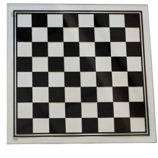 WE Games Black and Clear Glass Chess Set image {3}
