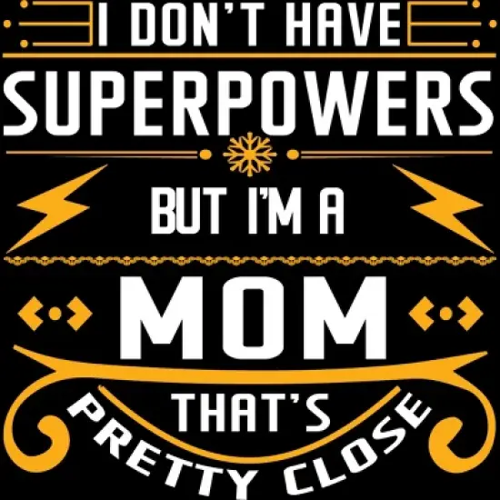 Women's Design By Humans I Don't Have Superpowers But I'm a Mom By ryona Racerback Tank Top image {1}