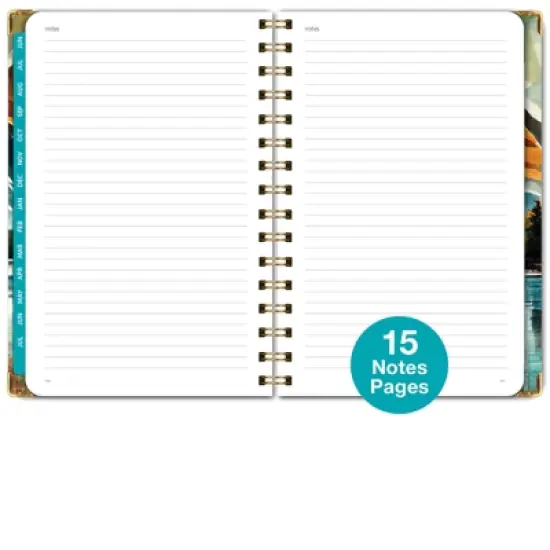 Global Printed Products Hardcover AY 2025-2026 Fashion Planner - 5.5"x8" (Lake View) image {3}