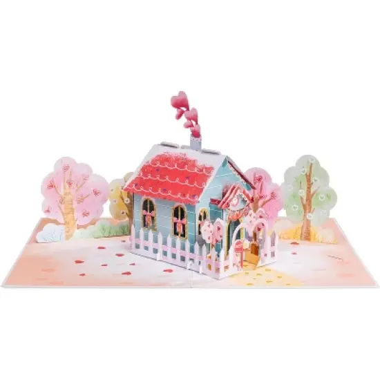 Paper Love 3D Love Nest Pop Up Birthday Card, For Adults and Kids | 5" x 7" Cover - Includes Envelope and Note Tag image {3}