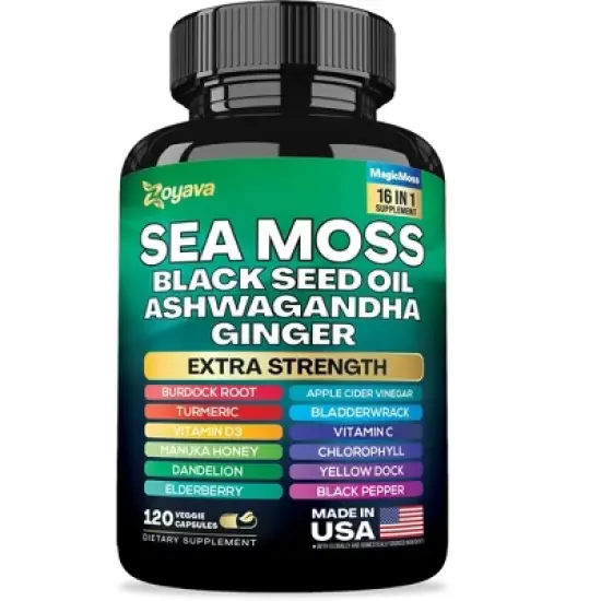 Zoyava Sea Moss All-in-One Supplement - Magic Moss, 120ct image {4}