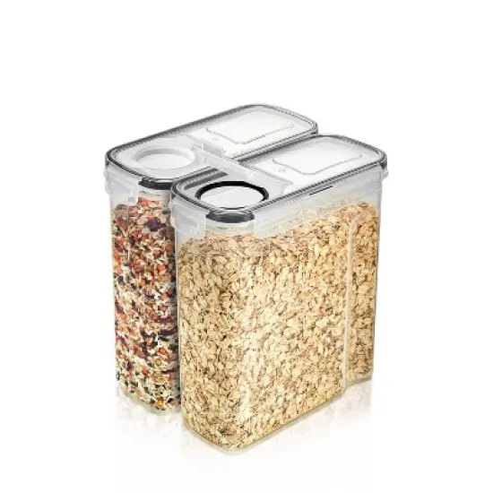 Sorbus Food Dispenser Containers - For Kitchen Organization - Store Pasta, Cereal, Dry Foods, and More -BPA Free (Medium to Large) image {10}