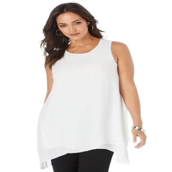 Jessica London Women&rsquo;s Plus Size Crinkled Tunic image {2}