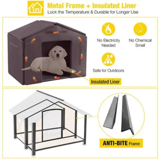 Aivituvin Waterproof Insulated Dog House| Liner Inside-AIR88-IN/89-IN image {6}