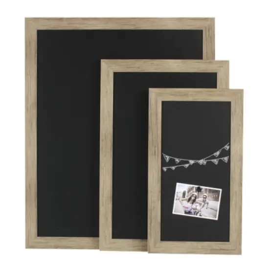 27" x 18" Beatrice Framed Magnetic Chalkboard Rustic Brown - DesignOvation image {6}