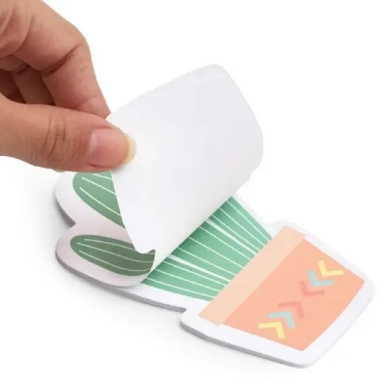 Paper Junkie 6-Pack Cactus Sticky Notes, Cute Succulent Note Pad for Office Stationery Supplies, Adhesive Plant Memo Reminder Notepads, 6 Designs image {3}