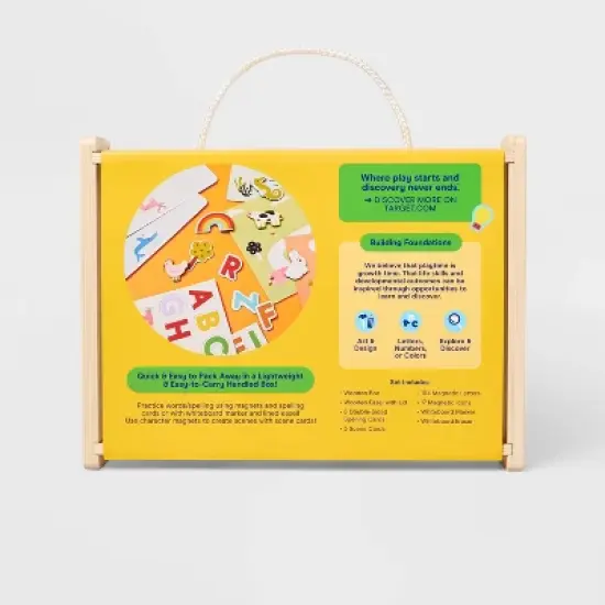 Magnetic Easel & Letters Set - 136pc - Gigglescape&trade;: Educational Toddler Activity, Letter Magnets, Creativity Focus image {4}