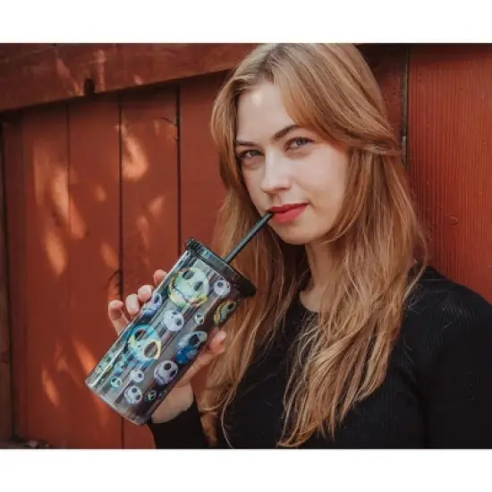 Silver Buffalo Disney The Nightmare Before Christmas Jack Skellington Faces Carnival Cup image {4}